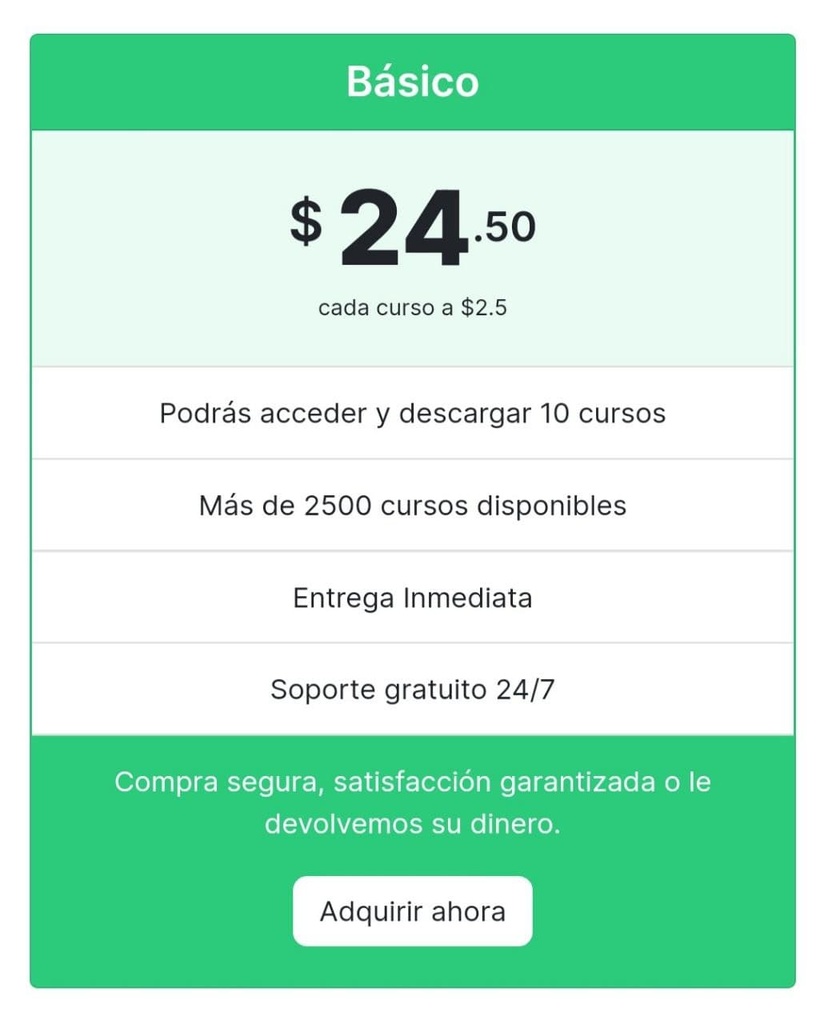 Curso Super Paquete Básico