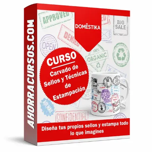 [$ 0,99] Curso Carvado de Sellos y Técnicas de Estampación – Domestika