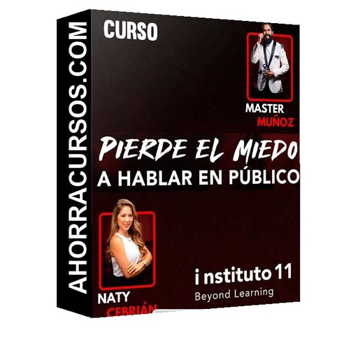 Curso Pierde el miedo a hablar en público – Carlos Muñoz